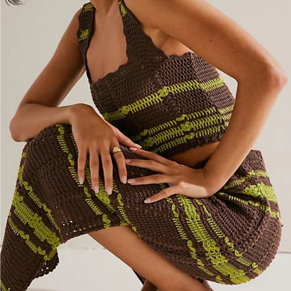 🆕 Free People Beach Cover Up Danni Set Crochet